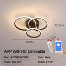 NEO Gleam Moderne LED-Deckenleuchten Lampe New RC Dimmable APP Circle Rings Designer für Wohnzimmer Schlafzimmer Deckenleuchten