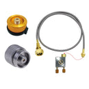 Outdoor-Gasherd Campingkocher Propan-Nachfülladapter Brenner LPG-Flachzylindertank Koppler Behälteradapter Sparen Sie Metallrohr