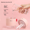 Humidificador de montaña de nieve blanca, 500ML, difusor ultrasónico de aire con USB, Humidificador de aromaterapia con luz relajante, difusor para el hogar