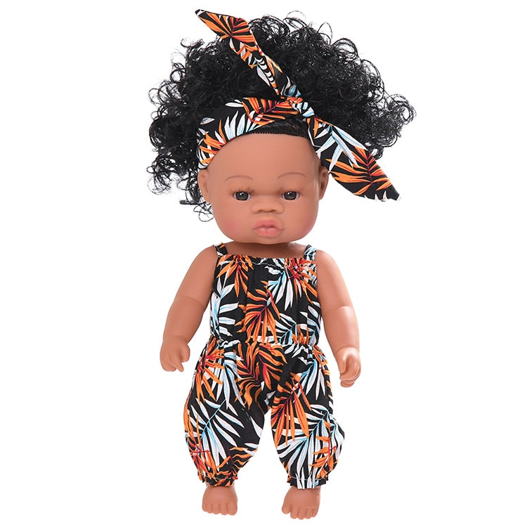 JINGXIN Sommer Reborn Babypuppe Afrikanisches Schwarzes Mädchen Lebensechte Puppen Babyspielzeug Für Kinder Mädchen Jungen Babys Körperspiel Vinylpuppen