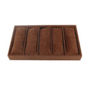 Armband-Tablett 4 Gitter Schmuck-Display-Box Schmuck-Kissen-Display Requisite Uhren Armband-Schaukasten Uhren-Tablett