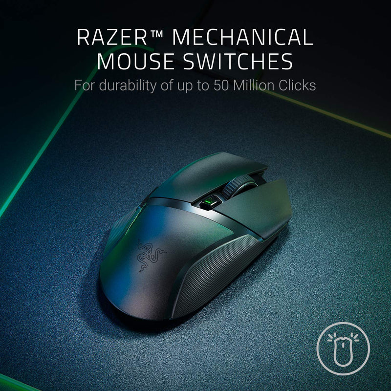 Razer Basilisk X Hyperspeed Wireless Gaming Mouse: Bluetooth- und Wireless-kompatibler optischer 16000-DPI-DPI-Sensor