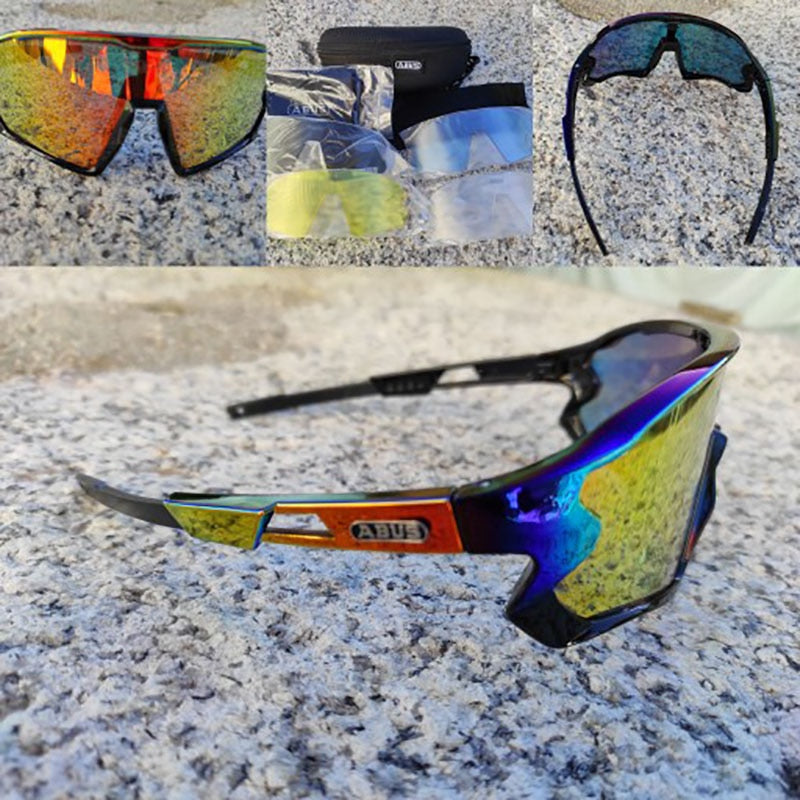 Gafas de sol negras fotocromáticas para ciclismo, UV400, para bicicleta de montaña, para montar en bicicleta, TR90, para deportes al aire libre, gafas polarizadas, lentes 1/5/6