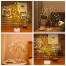 Luces de noche LED Mini lámpara de mesa de árbol de Navidad guirnalda de luces de hadas chico regalos hogar interior decoración de la habitación decoración de Navidad