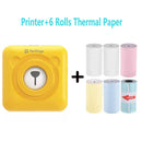 Peripage A6 304dpi Mini Taschendrucker Bluetooth ThermofotodruckerRot Braun Gelb für Handy Android IOS Geschenk