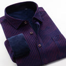 Große Größe XXL-10XL 2020 Fashion New Style Herren Winter Warm Kariertes Hemd Winter Dickes Weiches Business Casual Langarmhemd