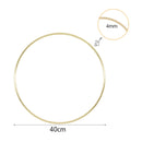 10-40 cm Gold Metall Ring Blumenkranz Girlande Jäten Dekoration für Hochzeiten Brautparty Home Party Dekoration Catcher Hoops