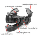 AIM Tactical M3 Jagdgewehr für 20-mm-Schienen-Rot-Grün-Punktvisier mit L-förmiger Halterung Airsoft-Zielfernrohr-Schießgewehr