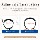 Retevis Throat Mic Walkie-Talkie Headset Transceiver Covert Tube Finger PTT Earpiece For Kenwood Baofeng UV 5R UV 82 RT622 RB618