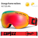 COPOZZ Marke Professionelle Skibrille Doppelschichten Objektiv Anti-Fog UV400 Große Skibrille Skifahren Snowboard Männer Frauen Schneebrille