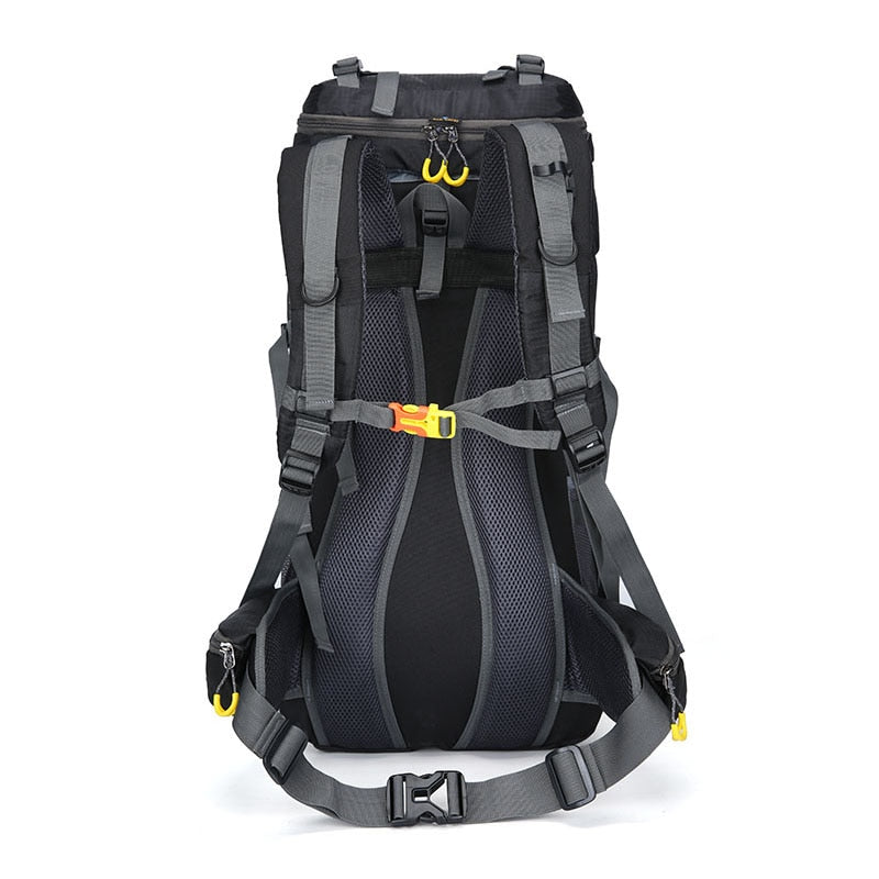 Outdoor backpack camping bag 50/60l men with light reflection waterproof travel backpack man camping hiking bags backpack sports