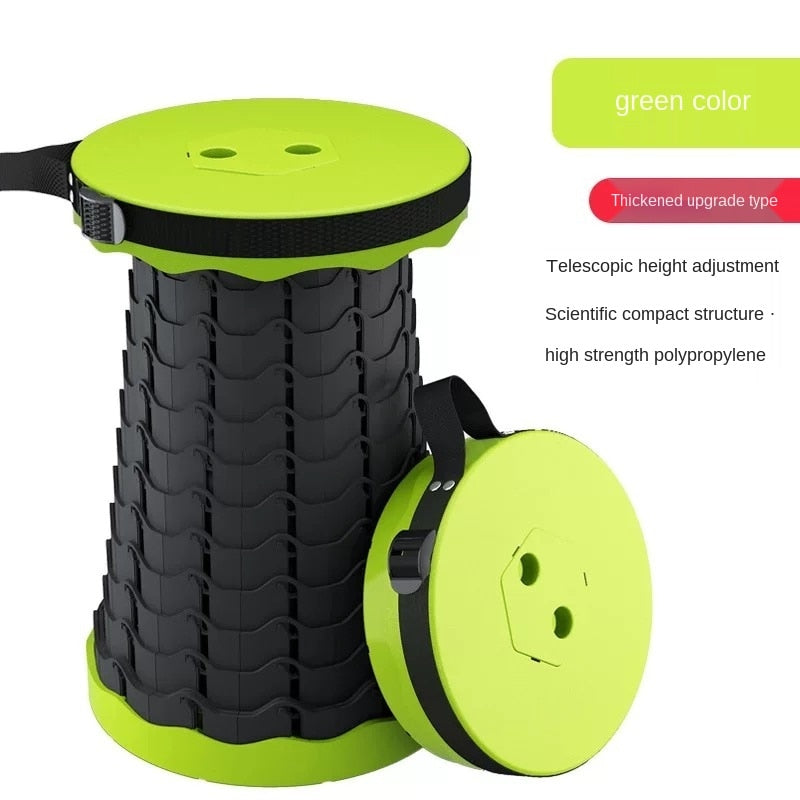 Retractable Stool Folding Chiar Outdoor Portable Stool Folding Chair Camping Stool Convenient Fishing Foldable plastic stool