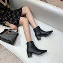 Zapatos de mujer Primavera y otoño Zapatos de mujer 2019 New Summer Martin's Shoes Tacón grueso Botas blancas de tacón alto.