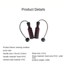 Cuerda de rodamiento inalámbrica, deportes de salto y Fitness, alambre de acero, ejercicio en casa, cuerda de saltar de PVC, velocidad, Crossfit, portátil