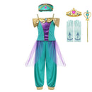 MUABABY Arabian Princess Dress Up Girl Aladdin Kostüm Kinder Fotografie Halloween Party Outfit Kleidung