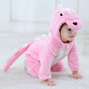 Umorden Baby Dinosaurier Kigurumi Grün Cartoon Tier Kostüm Säugling Kleinkind Kind Bodysuit Jumpsuit Onesie Flanell Bequem