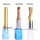 XQuest CNC Hartmetall-Gewindefräser M1 M1.2 M1.4 M1.6 M1.8 M2 M2.5 M3 M4 M5 M6 M8 Maschinenschaftfräser M10 M12 M14 M16