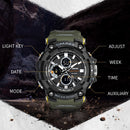 SMAEL 1802 Sport Herrenuhren Top-Marke Luxus Military Quarzuhr Herren Wasserdicht Shock Male Digitaluhr Relogio Masculino