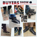 SCOYCO Motorcycle Boots Men Casual Shoes Microfiber Leather Moto Motocross Riding Boots 4 Seasons Motorbike Shoes Riding Shoes