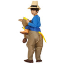 40 bis 59 Zoll großes Kindergeschenktier-Halloween-Kostüm für Kinder, aufblasbares Cowboy-Fahrpferd, Kindertag, Purim-Partykleid