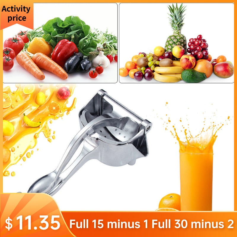 Aluminum Alloy Manual Juicer Fruit Squeezer Hand Pressure Pomegranate Orange Lemon Sugar Cane Juice Kitchen Juice Tool Machine