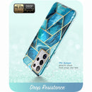 Für Samsung Galaxy S21 Ultra Case 6.8" (2021) I-BLASON Cosmo Ganzkörper Glitter Marble Cover OHNE integrierten Displayschutz