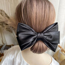 2021New Satin Übergroße Schleife Haarnadel Haarspange Pferdeschwanz Für Frauen Mädchen Elegante Kopfbedeckung Haarnadeln Haar Weiß Zubehör