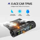 E-ACE Solar Power TPMS Autoreifendruck-Alarmüberwachungssystem Auto-Sicherheitsalarmsysteme Reifendruck-Temperaturwarnung