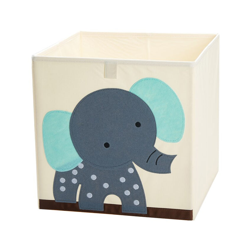 13 inch Foldable Embroidery Animal Cube Storage Box Oxford Fabric Kids Toys Organizers Bins Chest Organizer for Kids Nursery