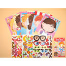 9 teile/satz Aufkleber DIY Nette Aufkleber Kinder Puzzle Spiele Make-a-Face Prinzessin Tier Dinosaurier Montieren Spielzeug für Mädchen Training