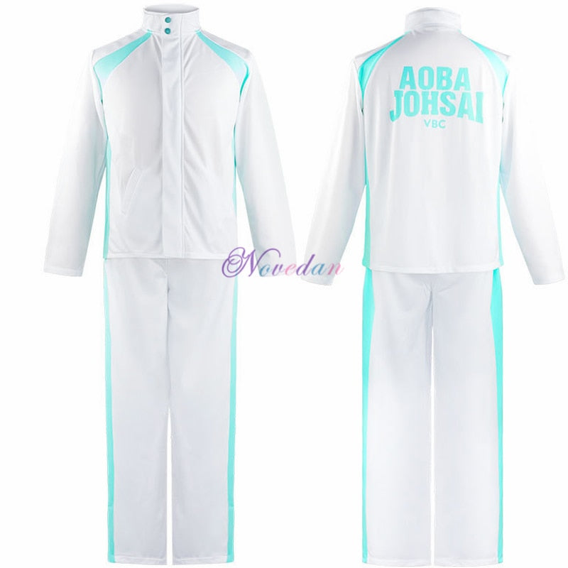 Haikyuu Cosplay Jacke Anime Volleyball Sportswear Karasuno Nekoma Aoba Johsai Fukurodani Inarizaki High School Uniform Kostüm