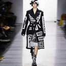 HarleyFashion 2021 Otoño Invierno mujer abrigo largo estampado de letras High Street elegante Graffiti Casual calidad rompevientos gabardina