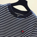 Gkfnmt Poleras Mujer Camiseta Femme 2021 raya Mujer Camiseta Mujer algodón Delgado Camiseta Mujer verano Camiseta femenina Casual