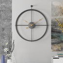 Nordic Luxury Large Wall Clock Modern Design Living Room Kitchen Wall Clock Battery Operated Iron Personality Clocks Home Decor