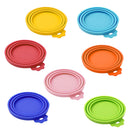 Portable Silicone Dog Cat Canned Lid Pet Food Cover Storage Fresh-keeping Lids