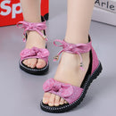 Neue 2022 Sommer Mädchen Sandalen Mode Bowknot Reißverschluss Prinzessin Mädchen Schuhe Kinder Kinder Baby Party Flache Sandalen Schuhe A857