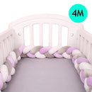 4M Baby Bett Stoßschutz Infant Wiege Kissen Kissen Zopf Knoten Stoßstange Krippe Stoßstange Tour De Lit Bebe Tresse Raumdekoration