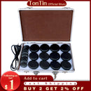 TONTIN 20 teile/satz hot stone set basaltstein massage mit heizbox körper massage steine ​​ysgyp-nls spa stein gesundheitspflege