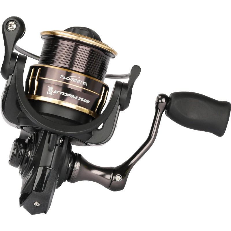 Carrete de pesca giratorio TSURINOYA ST 2000S 2500S 3000S 7kg potencia de arrastre ultraligero de fundición larga carrete poco profundo Lucio rueda de pesca de lubina