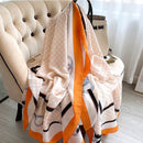 2022 180 * 90 cm Frauen Schal Sommer Seidenschal Dame Wrap Weiche weibliche Europa Designer Strand Bandana Foulard Schalldämpfer Mädchen Pareo