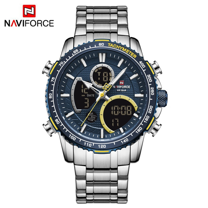 NAVIFORCE Herrenuhr Luxusmarke Digitale Sportuhren Herren Quarz Armbanduhr Männlich Leuchtende Wasserdichte Uhr Relogio Masculino