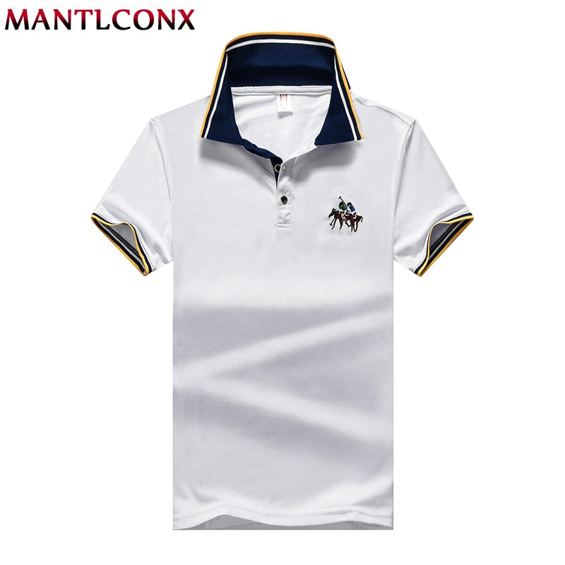 MANTLCONX Plus Size 7XL 8XL Mens Polo Shirt Brands Short Sleeve Summer Shirt Male Polo Shirt Men Golf Tennis Shirt Summer 2022
