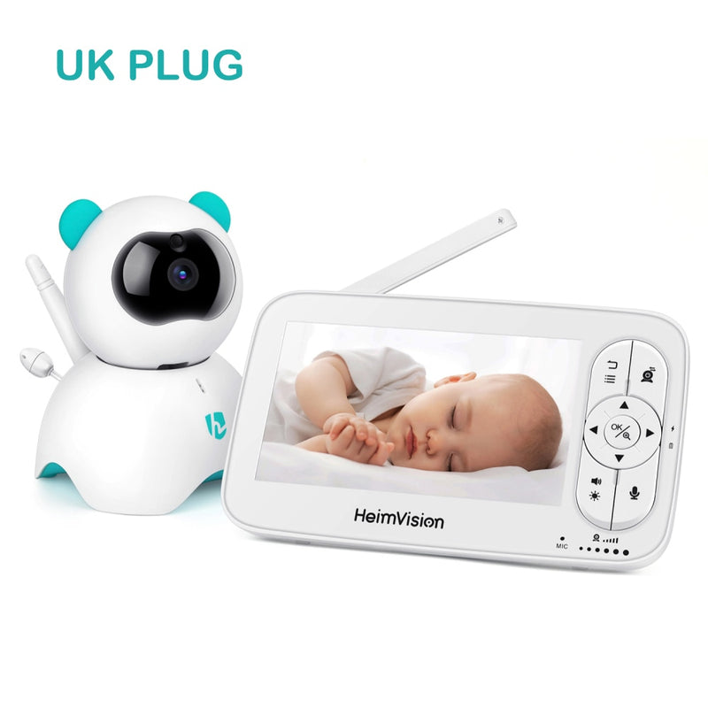 HeimVision HM136 Baby Sleep Monitor with Camera 720P Video 5 Inch LCD Screen Nanny Security Night Vision Temperature Camera