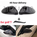 for VW Golf 7 MK7 7.5 GTI for Touran 2013-2020 Side RearView Mirror Cover Caps signals golf 7 Mirror tools Case Bright Black