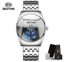 Neue Sport BESTWIN Herren Quarzuhren Heiße Luxusmarkenuhr Für Herren Silikon Armbanduhr Wasserdichte Uhr Relogio Masculino