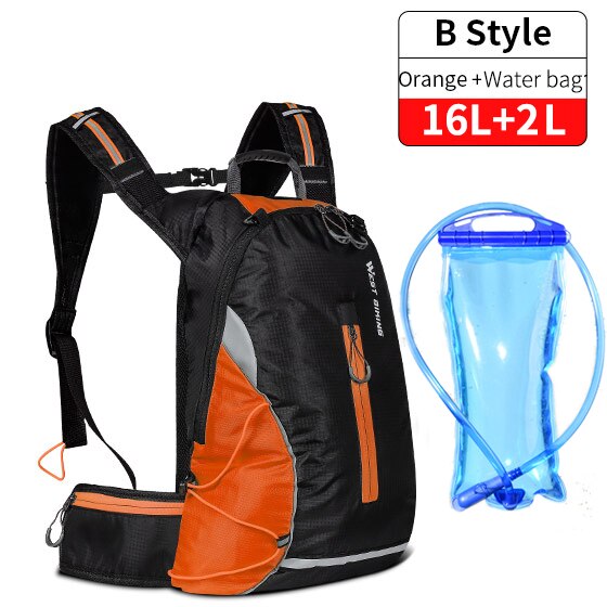 WEST BIKING Waterproof Bike Bag Portable Reflective Sports Cycling Backpack Outdoor Hiking Climbing MTB Bicycle Accessories