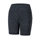 SYROKAN Atmungsaktive Luxus-Nacktgefühl-Sportshorts für Damen, hohe Taille, Bauchkontrolle, Shorts mit Seitentaschen, 15,2 cm