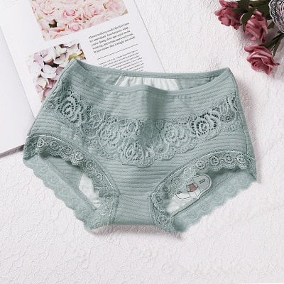 Leak Proof Menstrual Panties Physiological Period Pants Women Underwear Comfort Cotton Lace Briefs Undies Mid Rise Briefs 9059