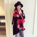 VISROVER Luxusmarke Frau Winterschal Mode weibliche Schals Kaschmir Handfeeling Winter Wraps Blumenwebart Winter Hijab Schal
