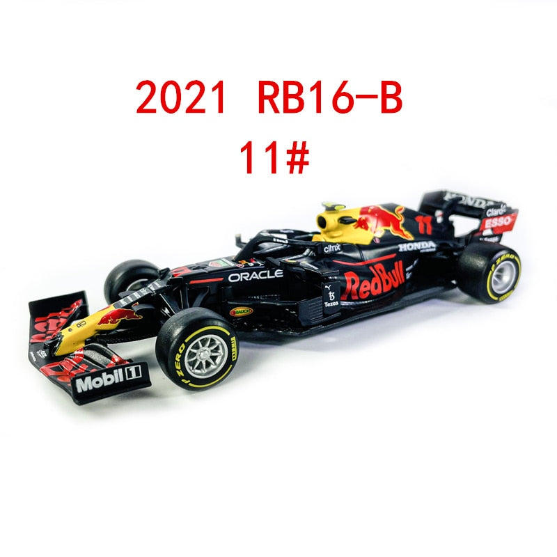 Bburago 1:43 2021 F1 Red Bull Racing RB16B 33 # Verstappen 11 # Sergio Perez Fórmula uno Simulación aleación súper modelo de coche de juguete